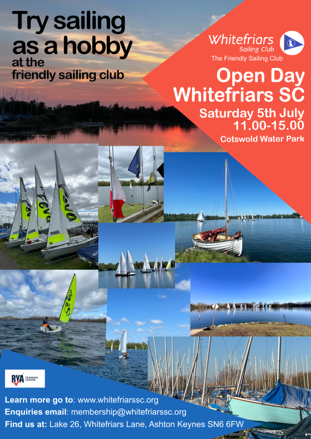 poster with details of open day