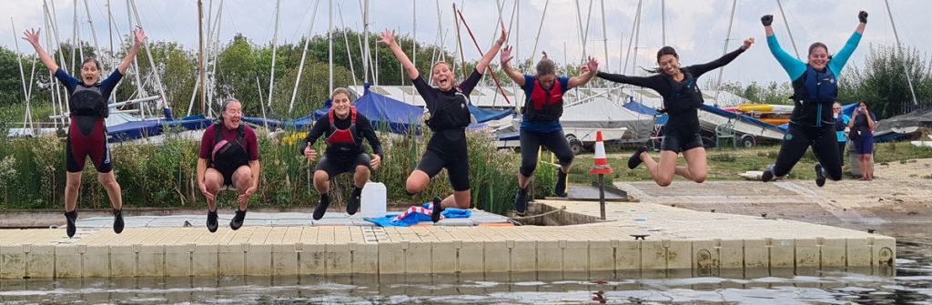 Women On the Water celebrating